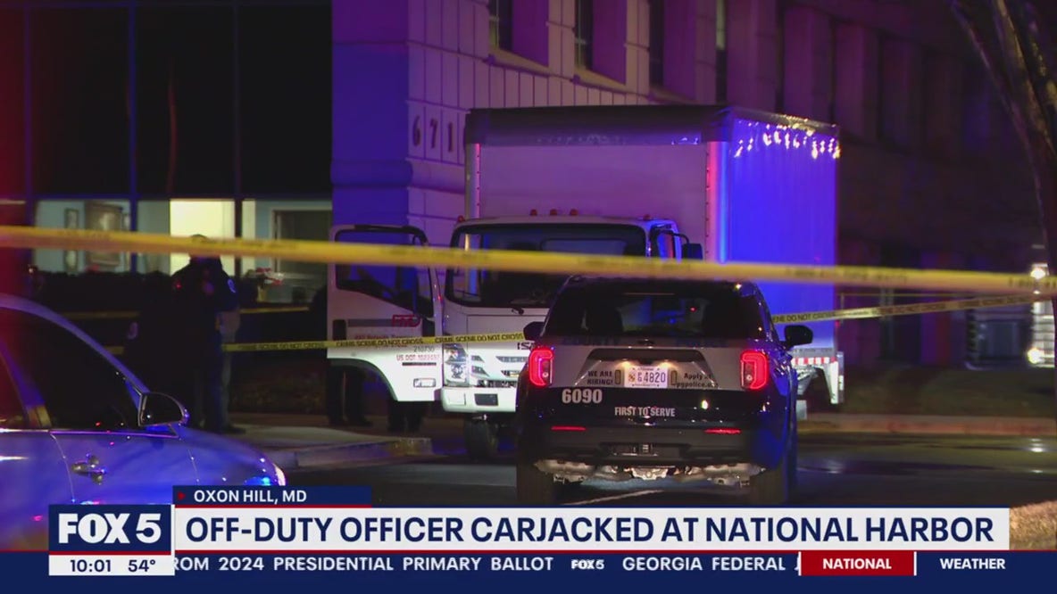 Off-duty Prince George's County police officer and family carjacked near National Harbor